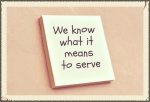 what it means to serve