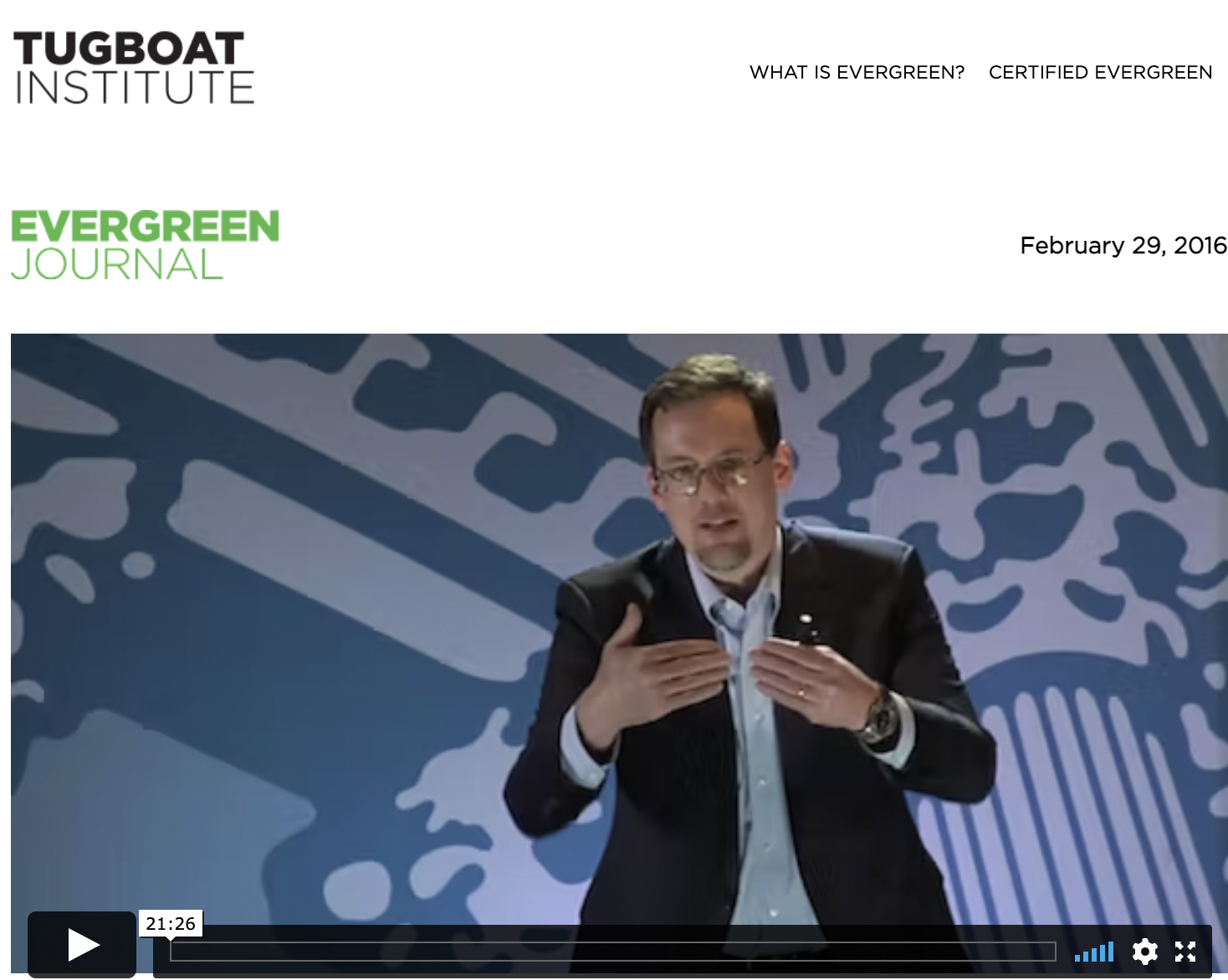 Brad Cleveland at Tugboat Institute
