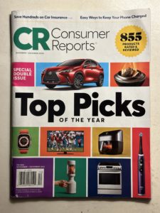 Consumer Reports Magazine Cover