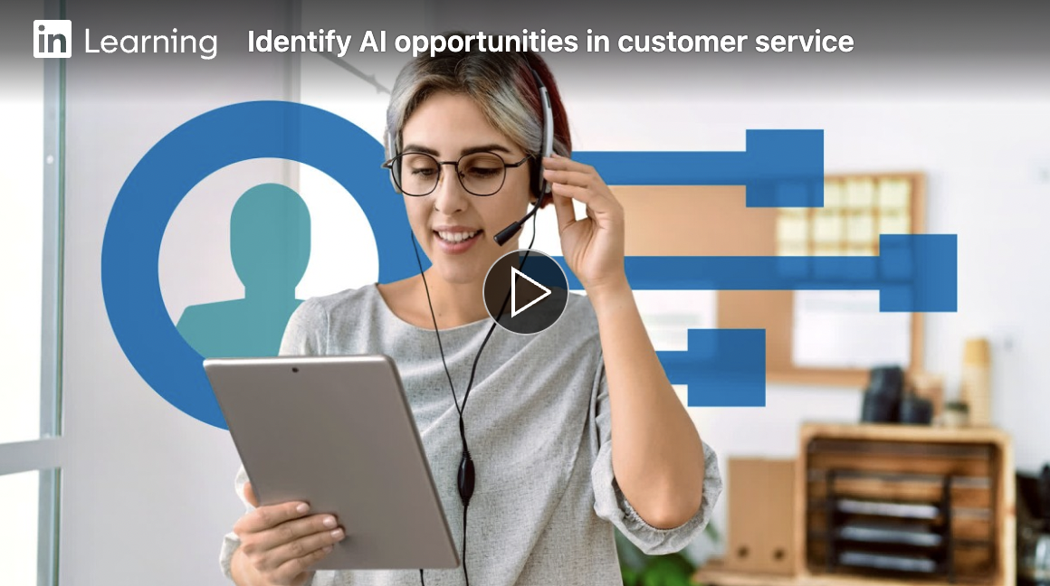 AI in customer service LinkedIn Learning course