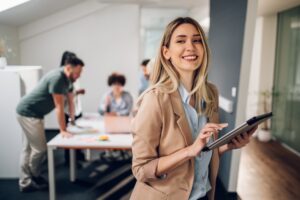 Woman at work